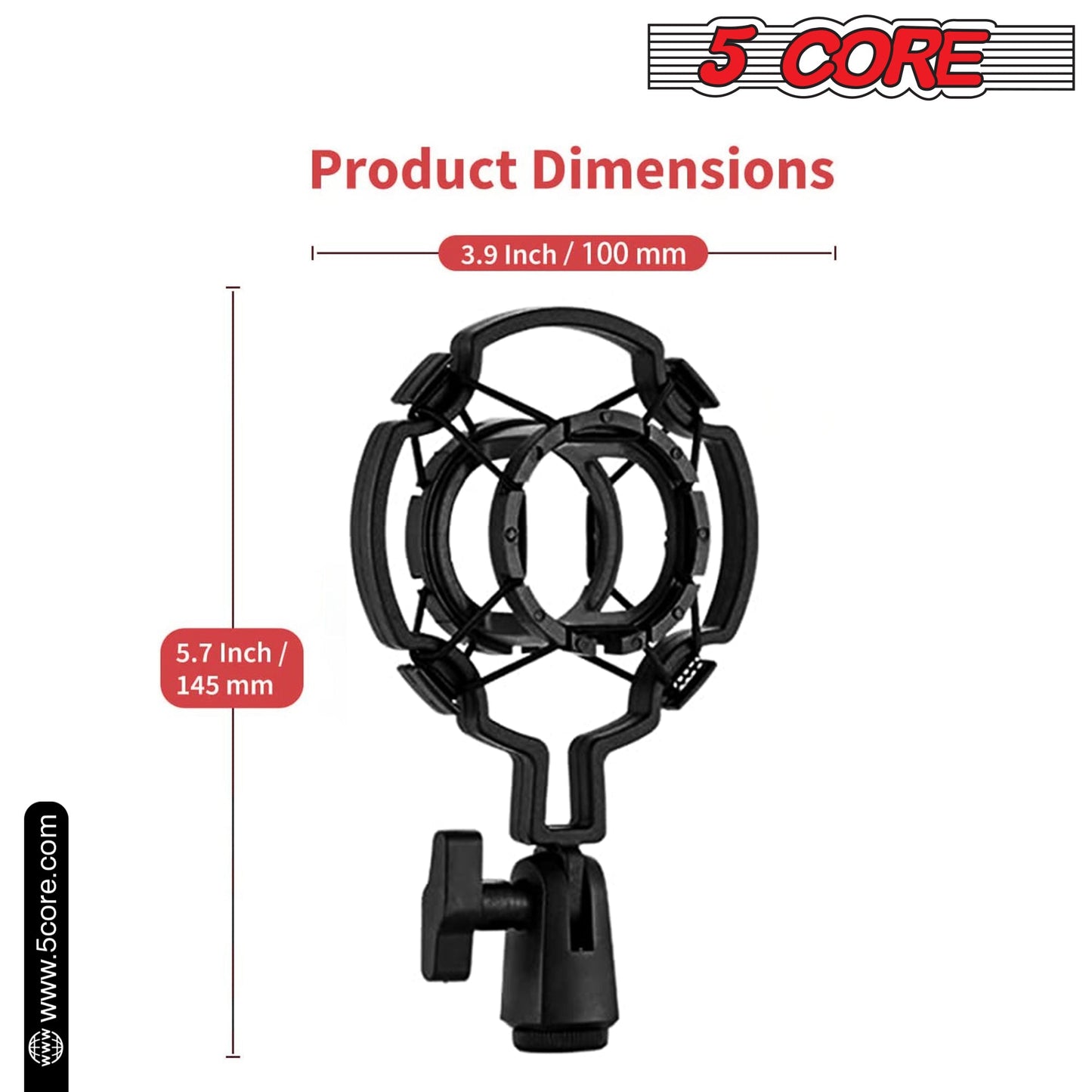 5Core Recording Microphone Podcast Bundle Professional Condenser