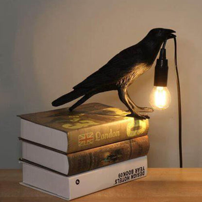 Raven Desk Lamp Halloween Decoration Crow Light for Halloween Decor