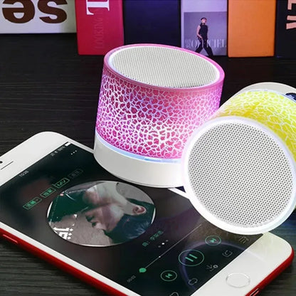 Bluetooth Mini Speaker Wireless Speaker Colorful LED TF Card USB