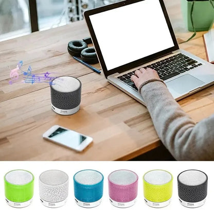 Bluetooth Mini Speaker Wireless Speaker Colorful LED TF Card USB